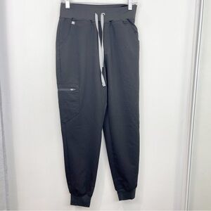 FIGS High Waisted Zamora Black Scrub Jogger Pants Size Small